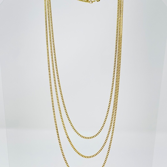 22inch,14k Gold Curb Chain Necklace - Picture 16 of 17